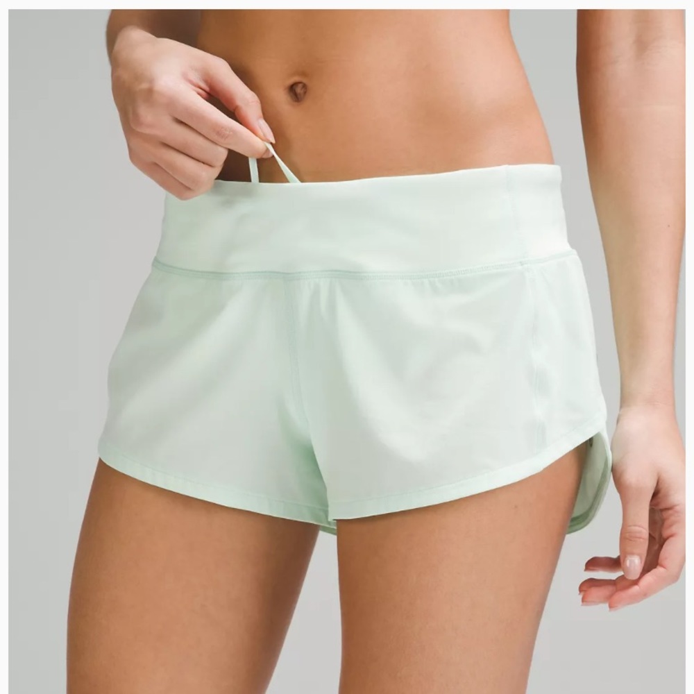 Light Green lululemon Speed up Shorts
